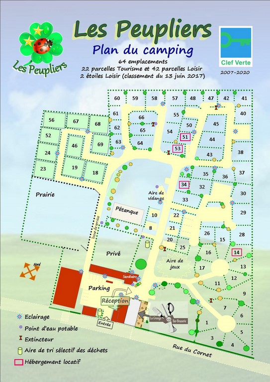 plan camping les peupliers